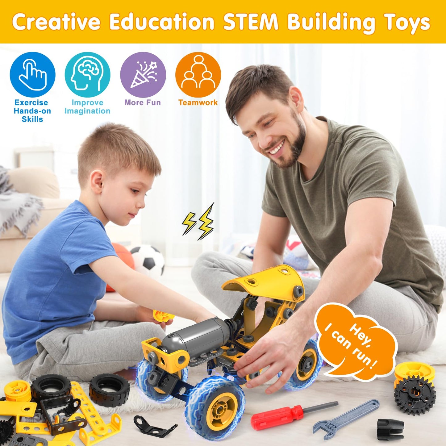 10-in-1 STEM Building Block Kit for Kids
