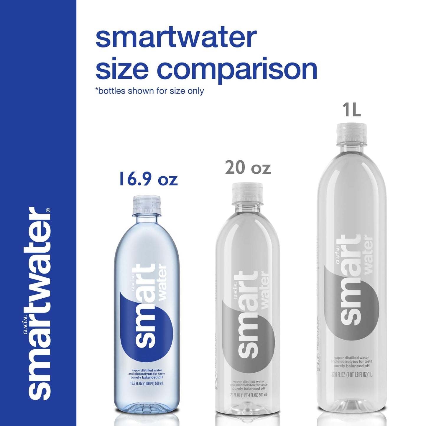 6 Pack smartwater Premium Vapor Distilled Water