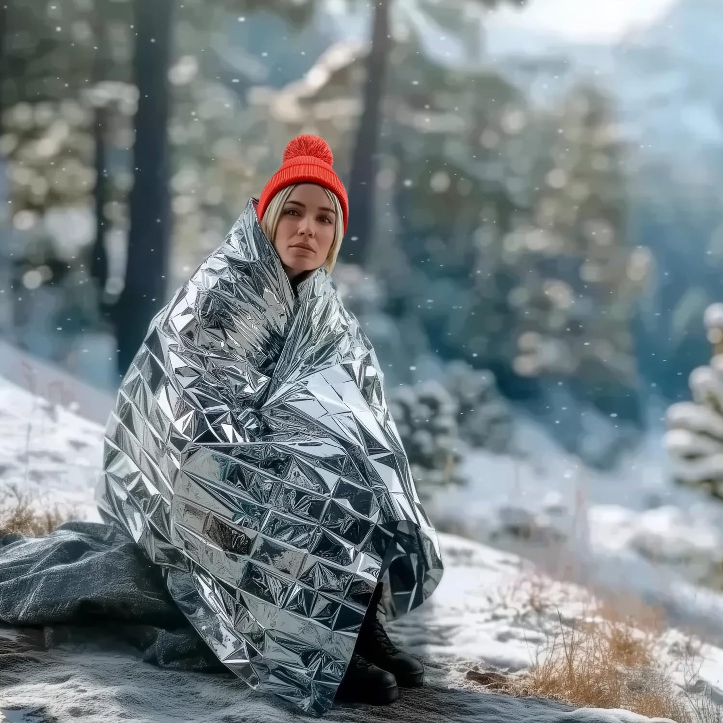 6 Pack Emergency Survival Blankets for Winter