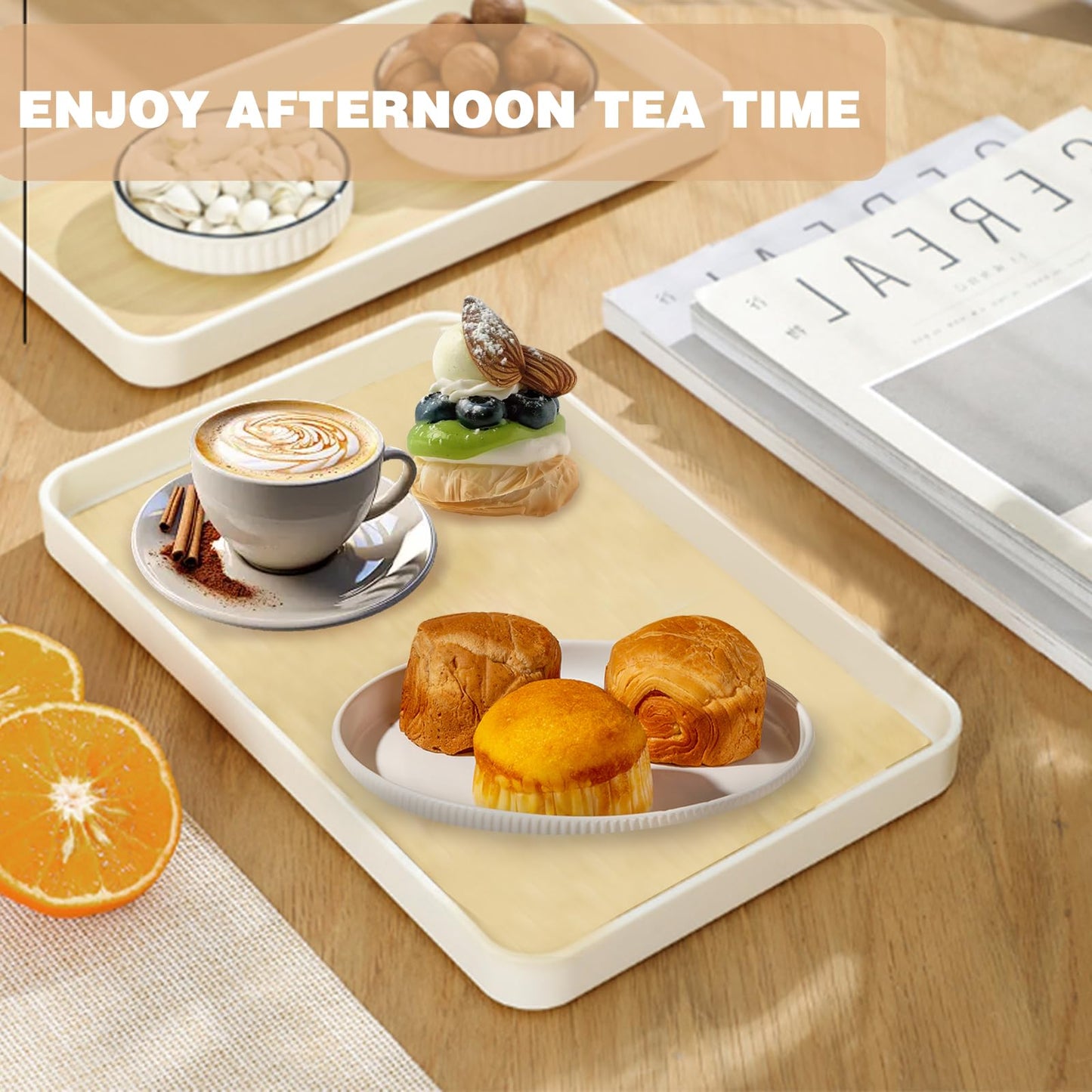 Imitation Wood Grain Breakfast Tray