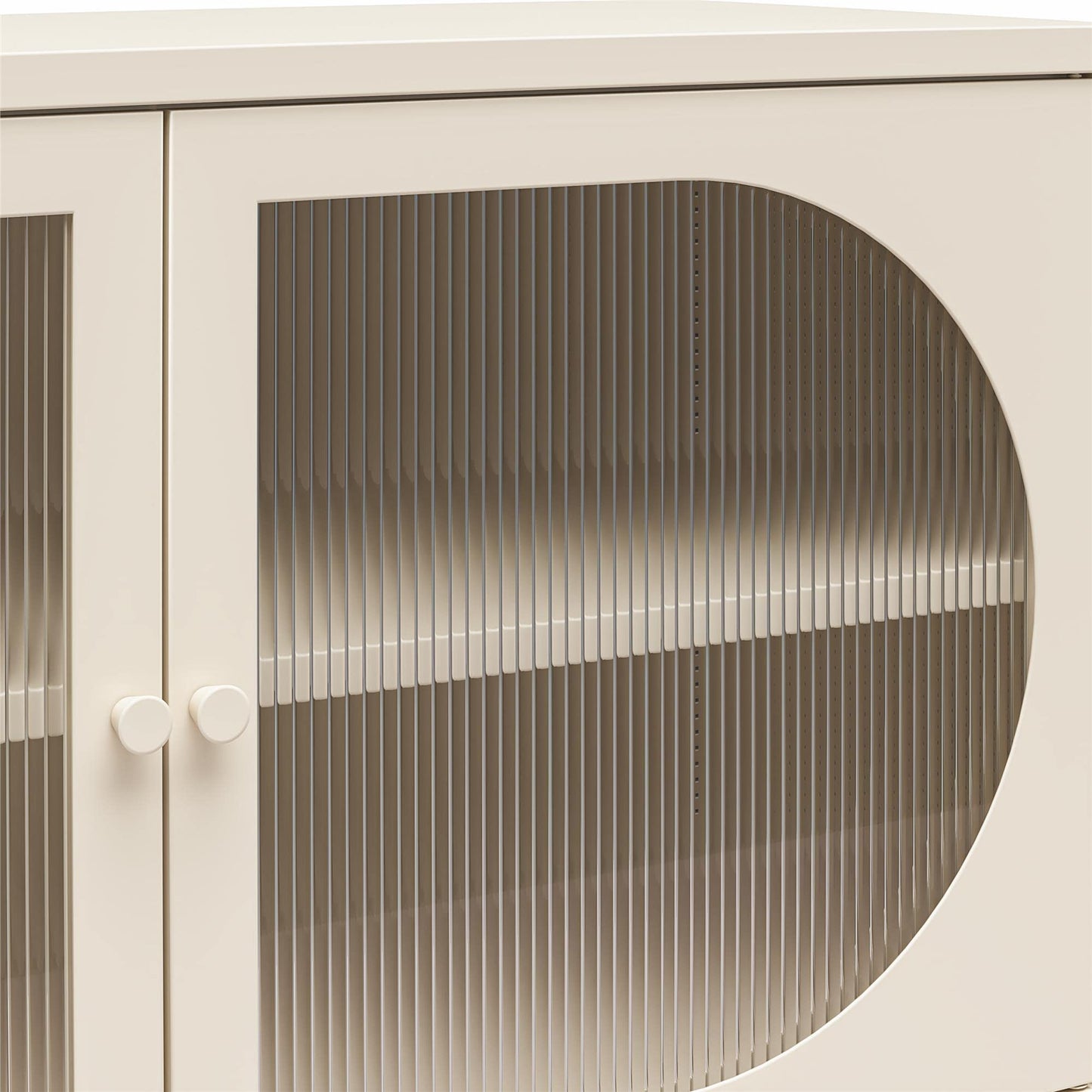Mr. Kate Luna Fluted Glass Accent Cabinet