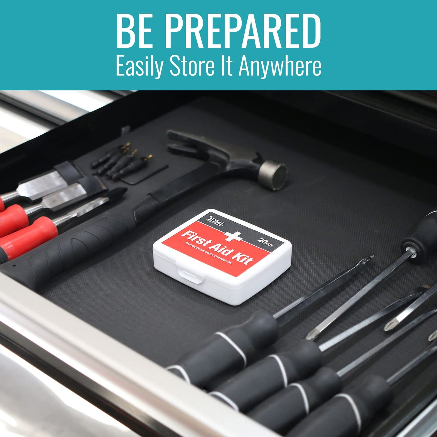 DMI 20-Piece First-Aid Kit, Portable & Durable
