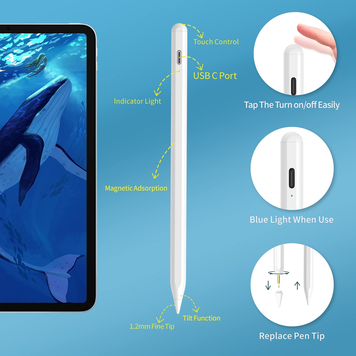 Stylus Pen for iPad 9th & 10th Gen