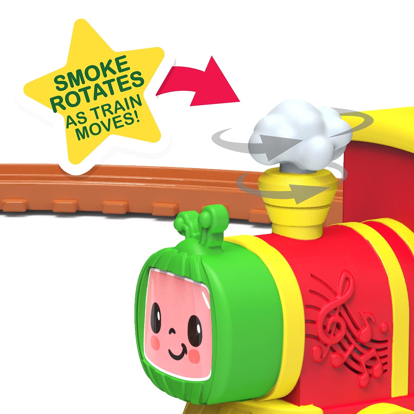 CoComelon Musical Train Set with Bonus Pieces