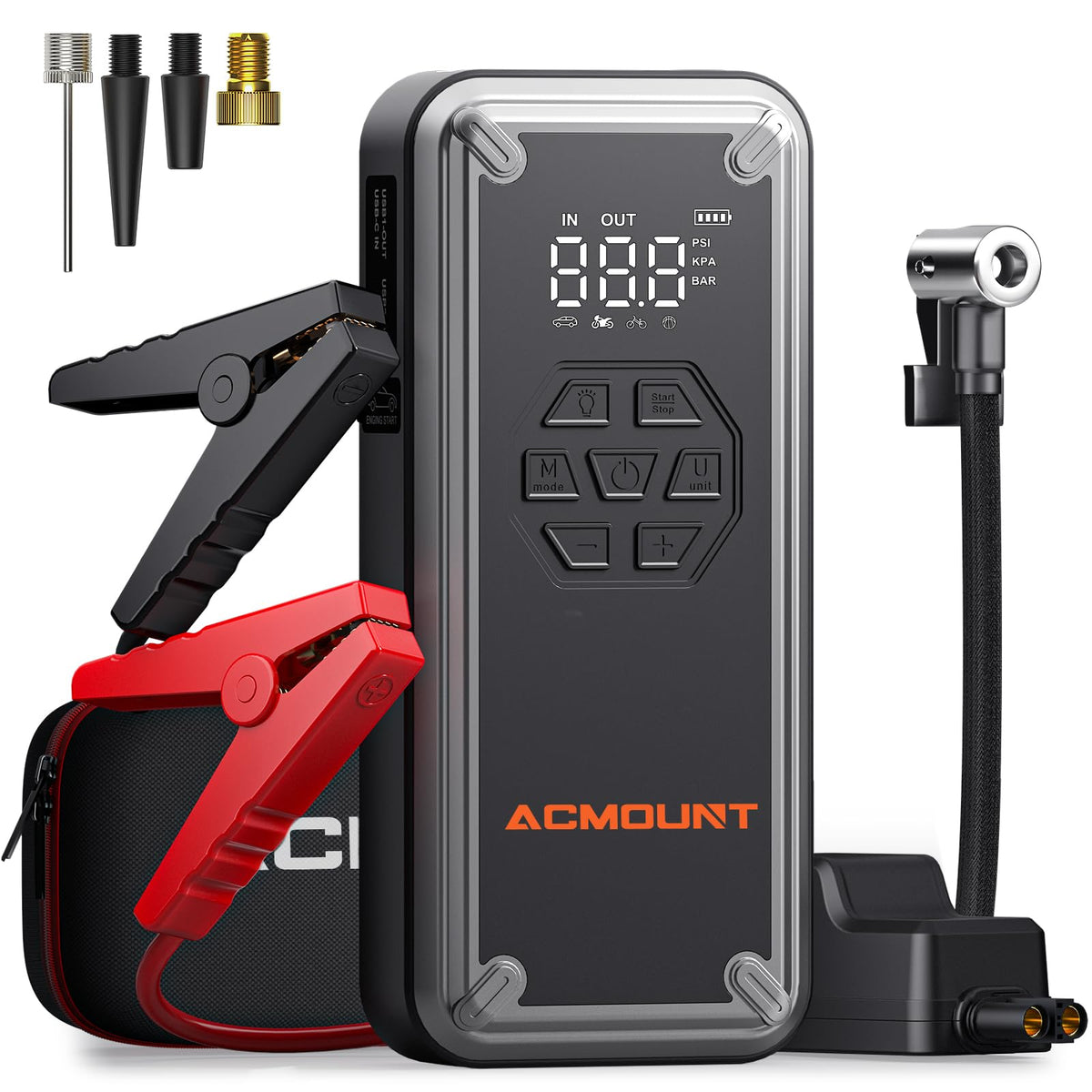 5000A Jump Starter with 150PSI Air Compressor