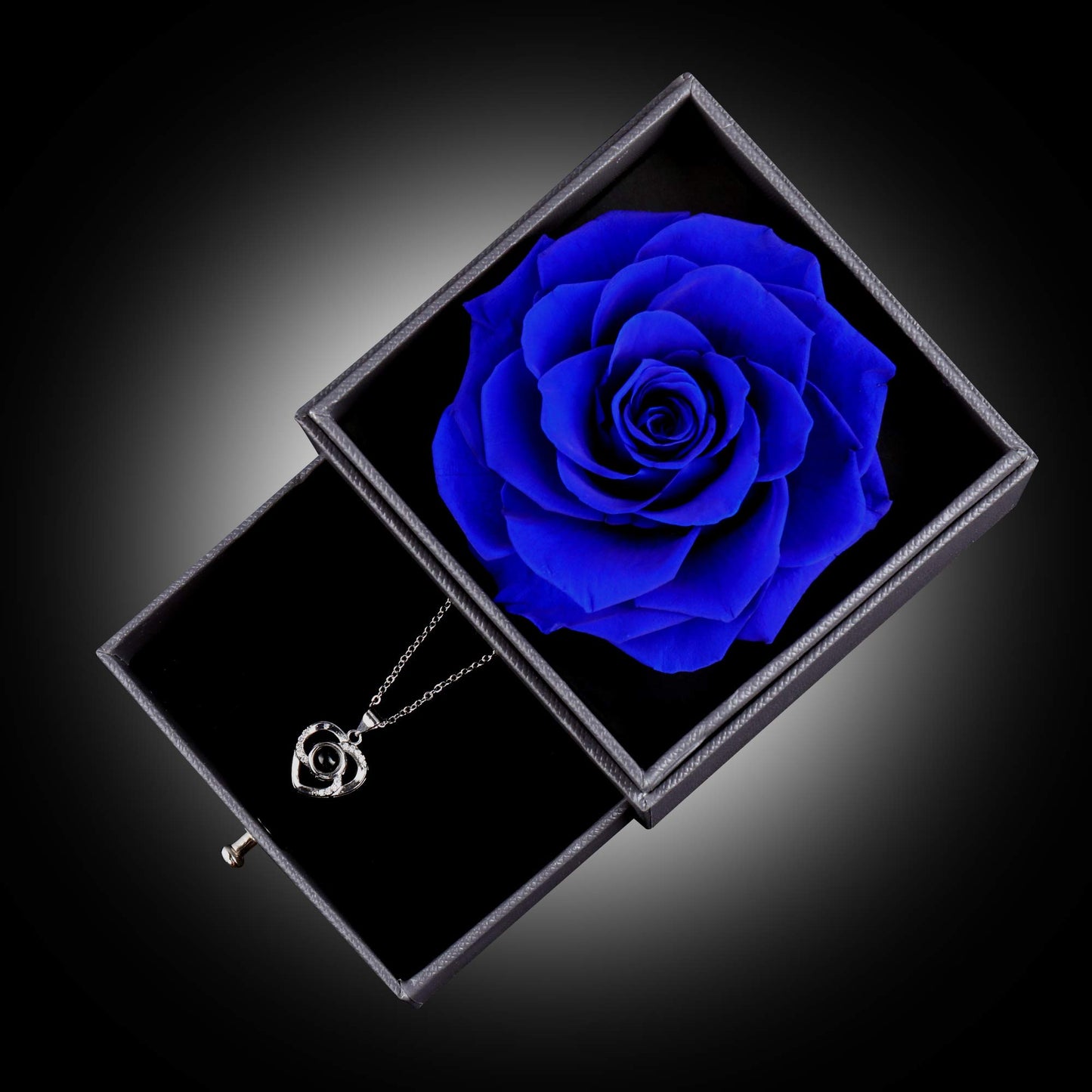 Preserved Flower Rose Necklace Gift Set for Her