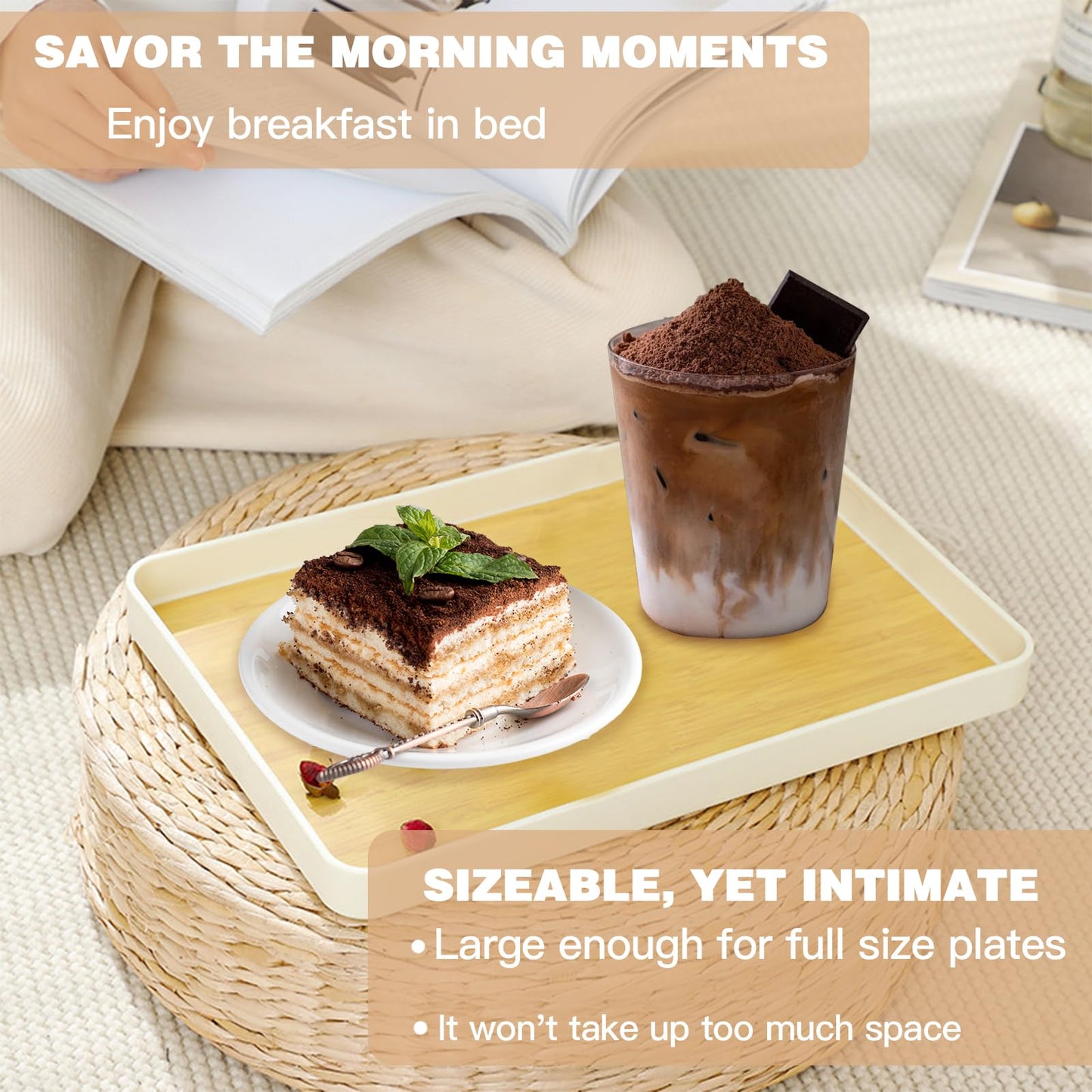Imitation Wood Grain Breakfast Tray
