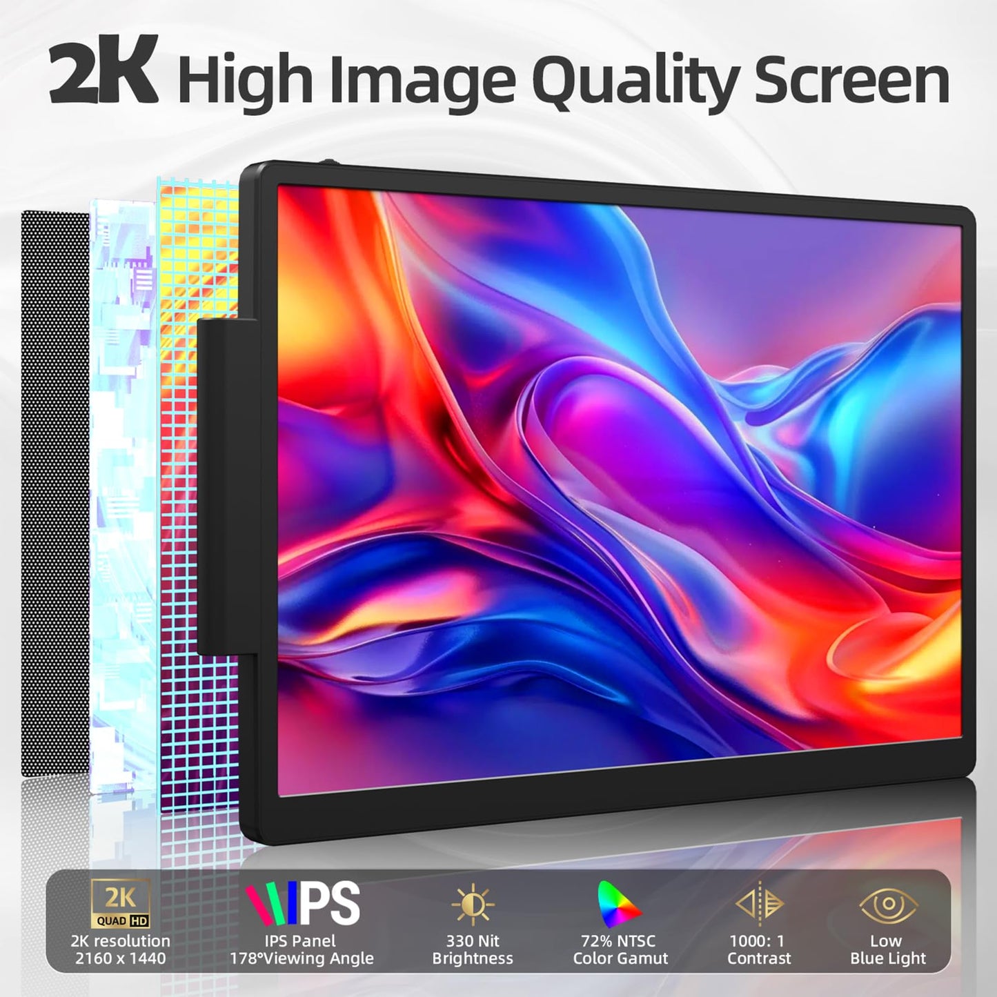 2K Laptop Screen Extender for Multi-Screen Setup