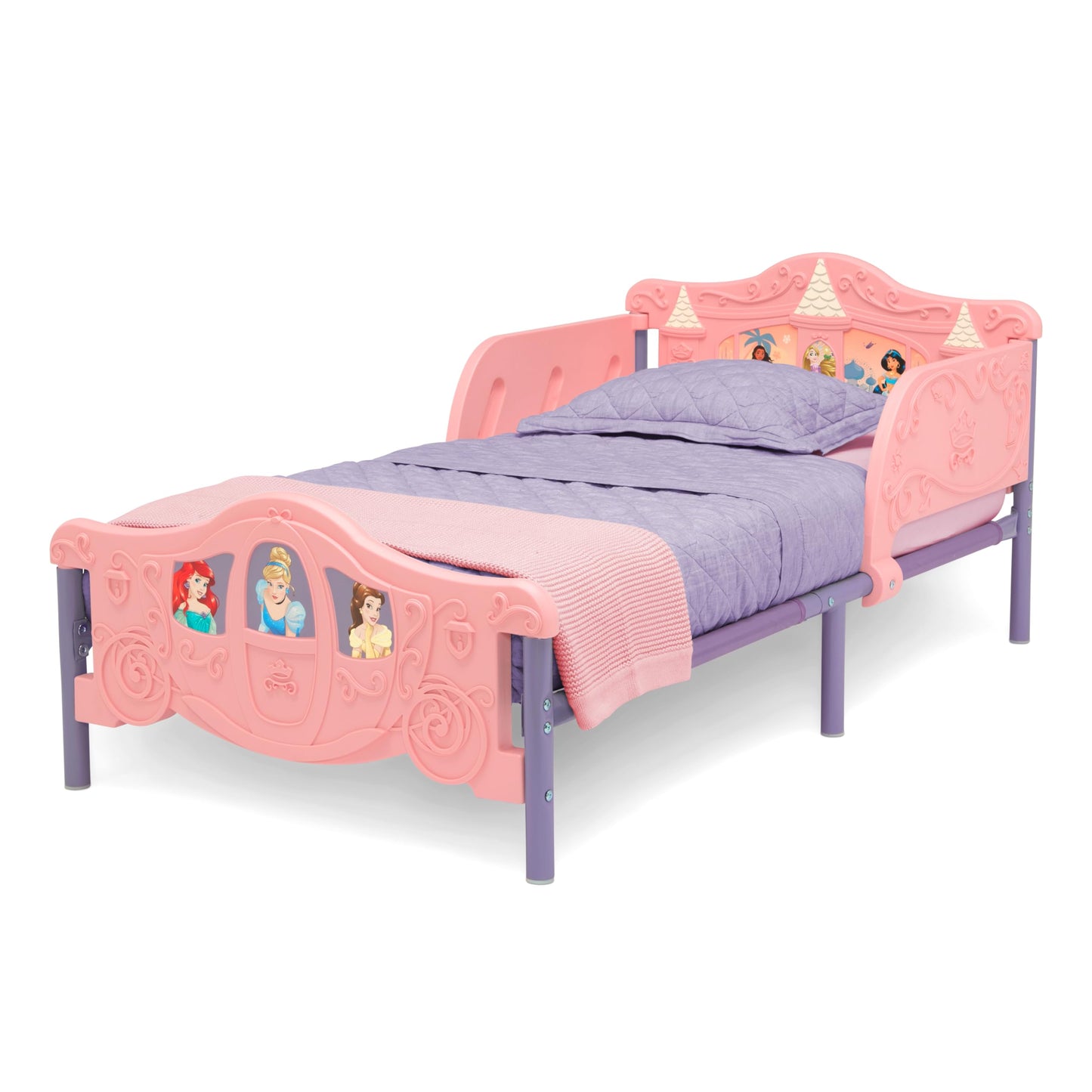 Delta Children Disney Princess 3D Toddler Bed, Pink