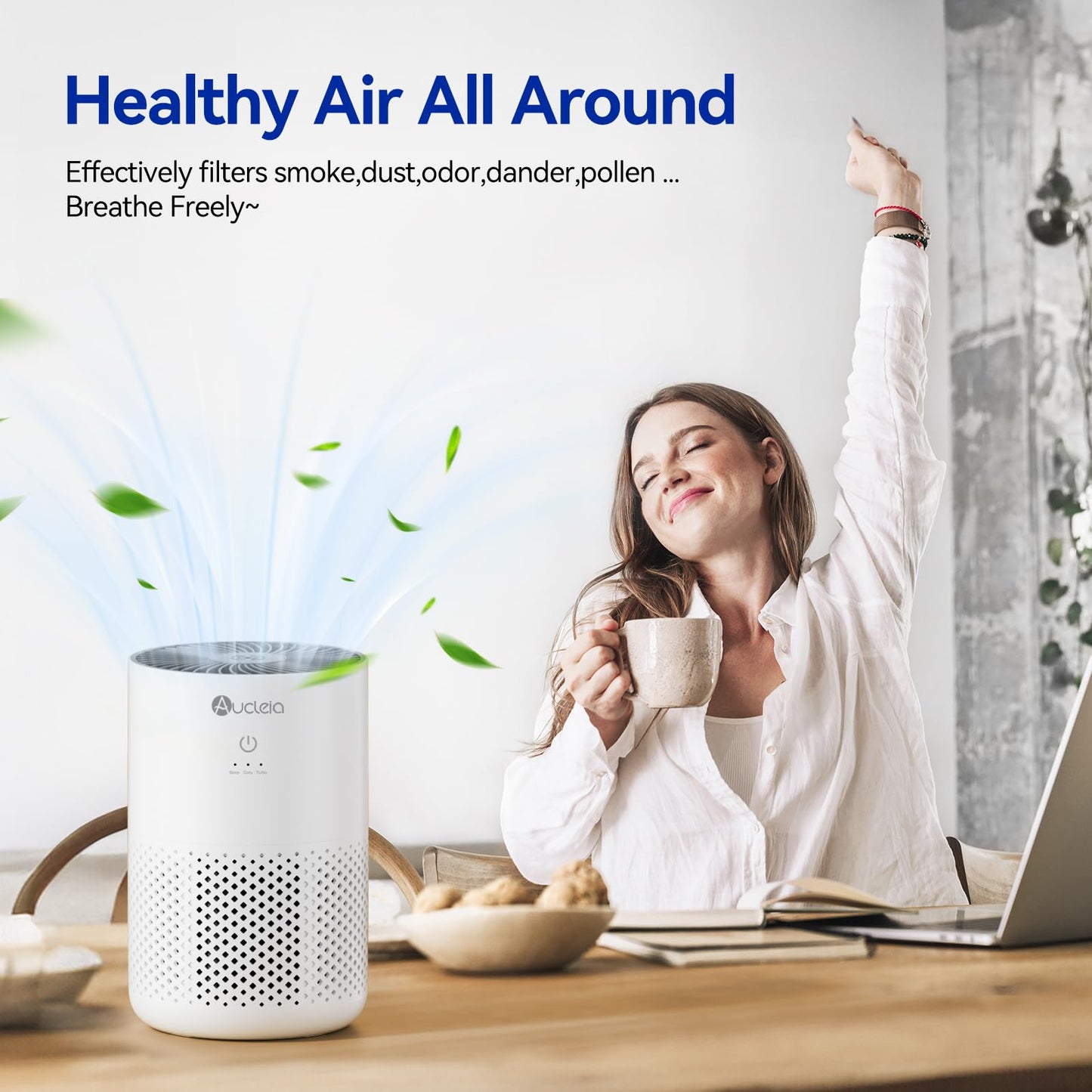 Air Purifier for Bedroom up to 588 Ft²