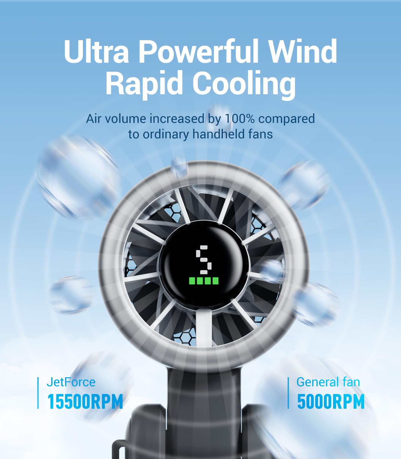 Portable Handheld Turbo Fan by Diveblues