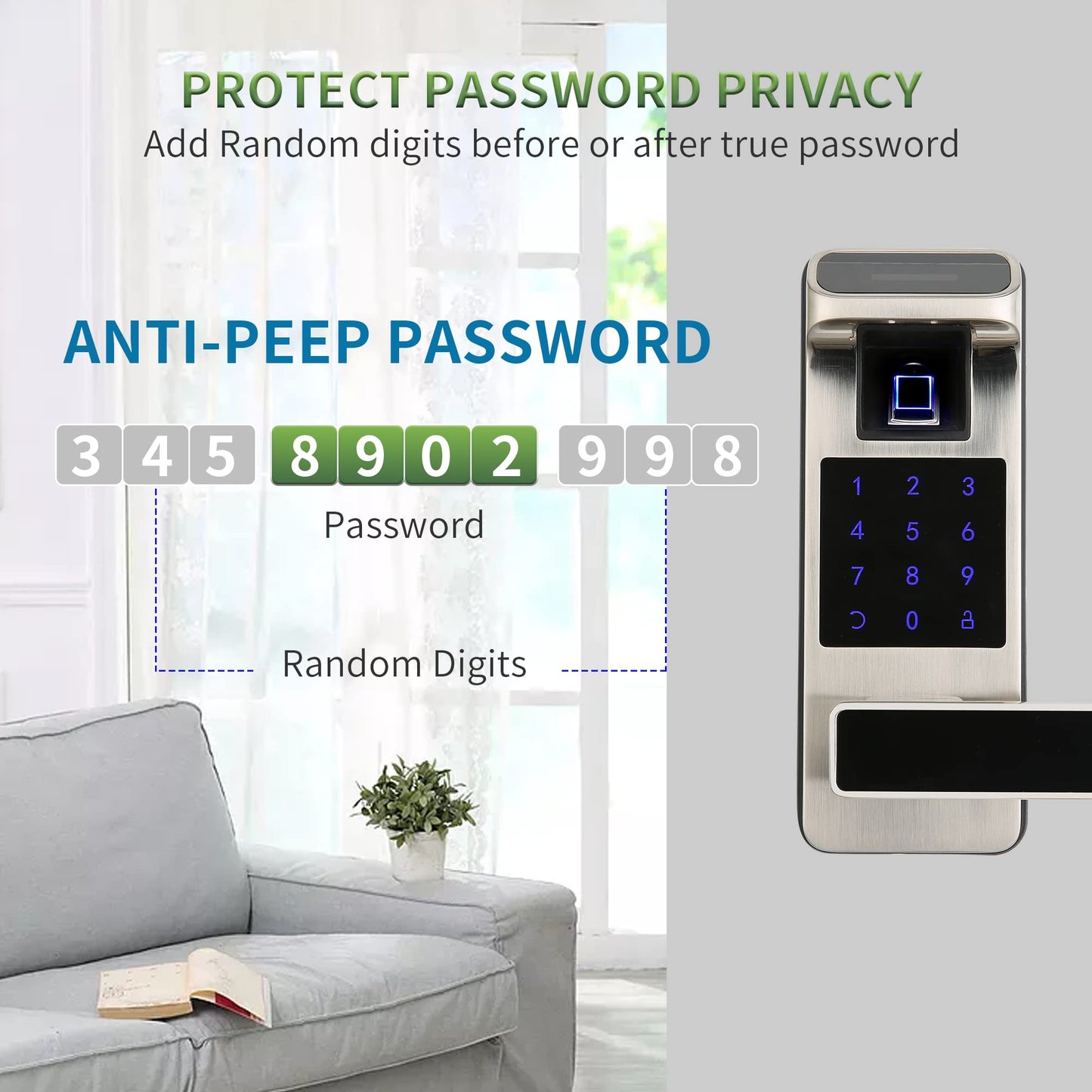HARFO Keyless Smart Door Lock with Fingerprint