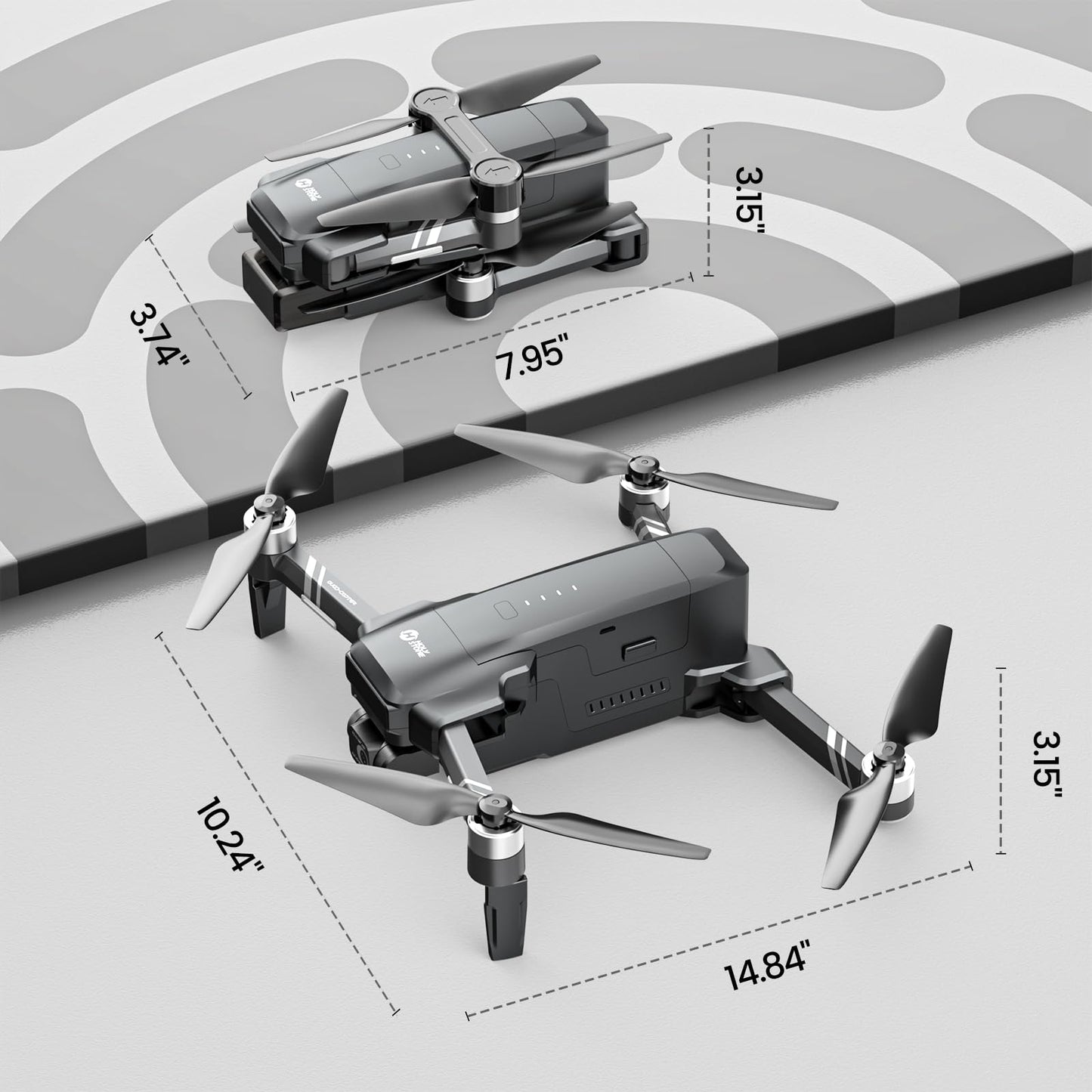Holy Stone 4K EIS GPS Drone with Gimbal