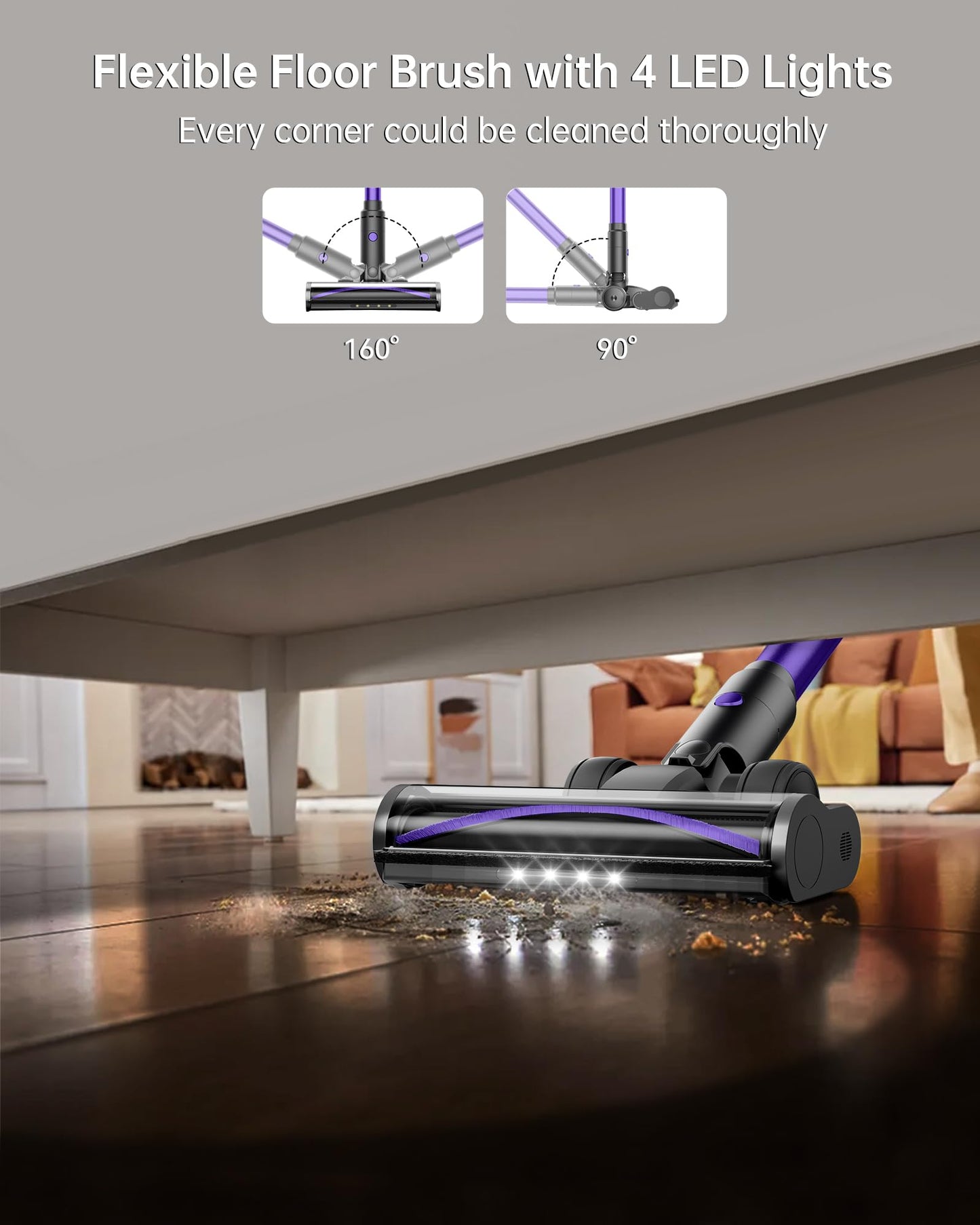 Cordless Vacuum Cleaner 38Kpa FABULETTA 6-in-1