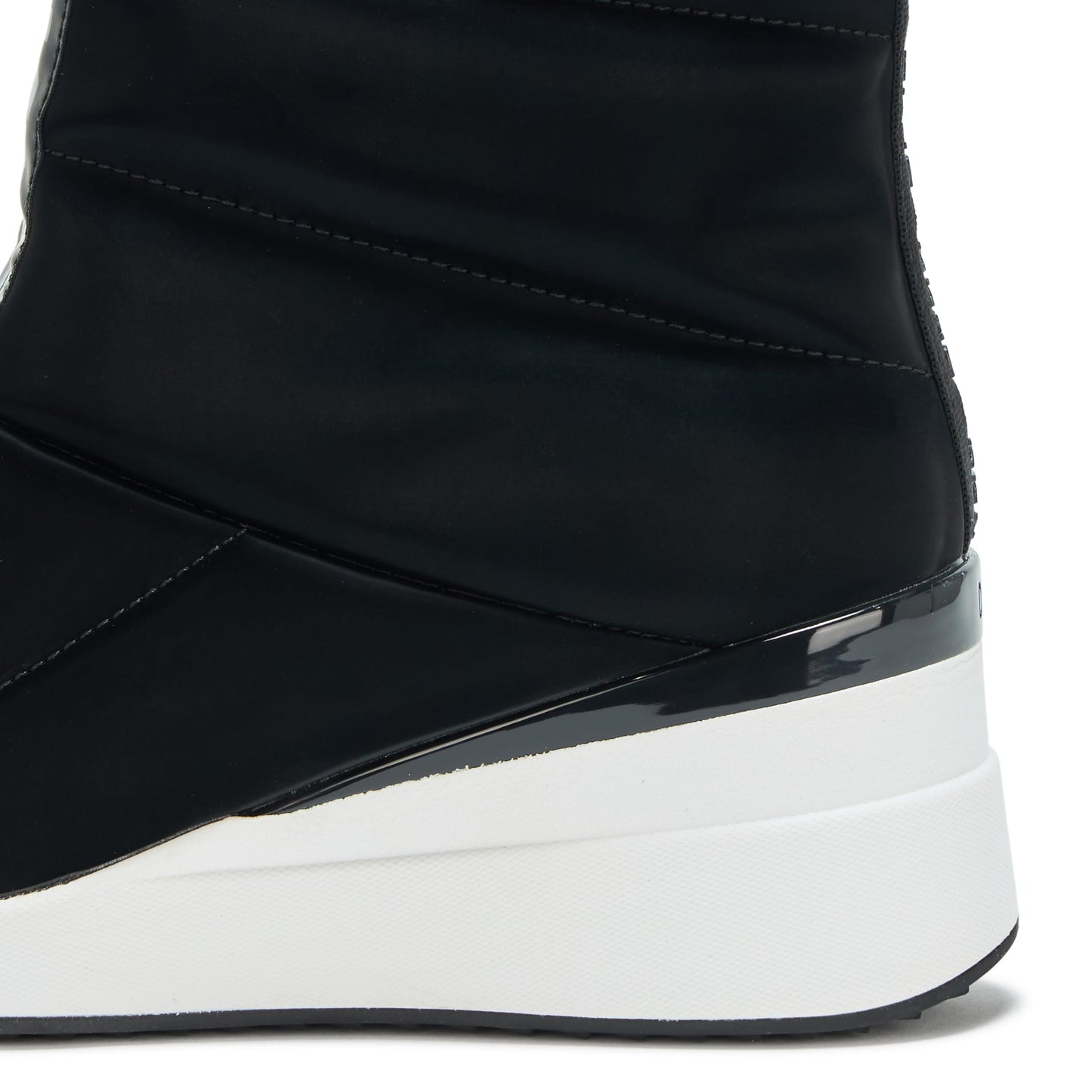 DKNY Women's Black Zip Up Wedge Sneakers