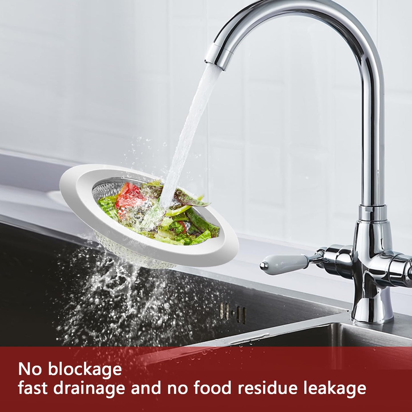 4 Pack Stainless Steel Sink Drain Strainers