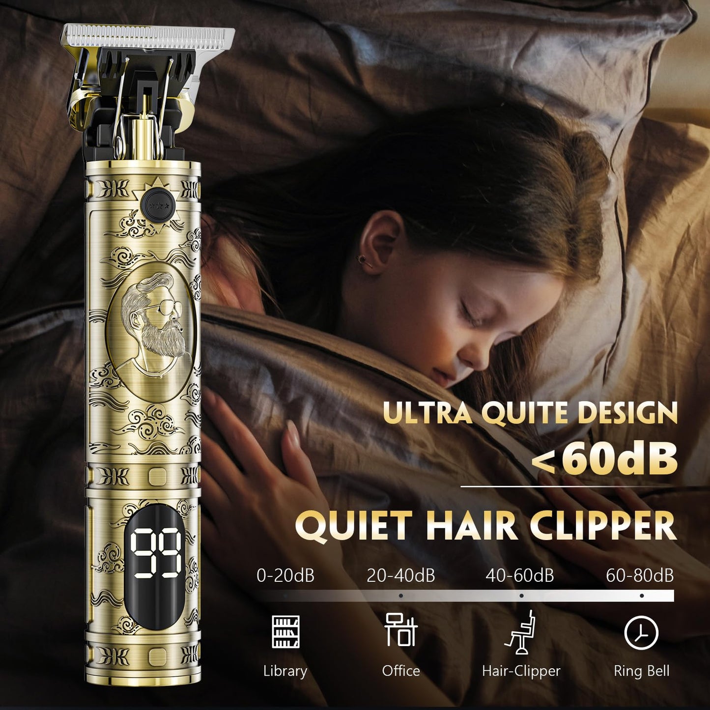 Cordless Hair Clippers for Men and Women