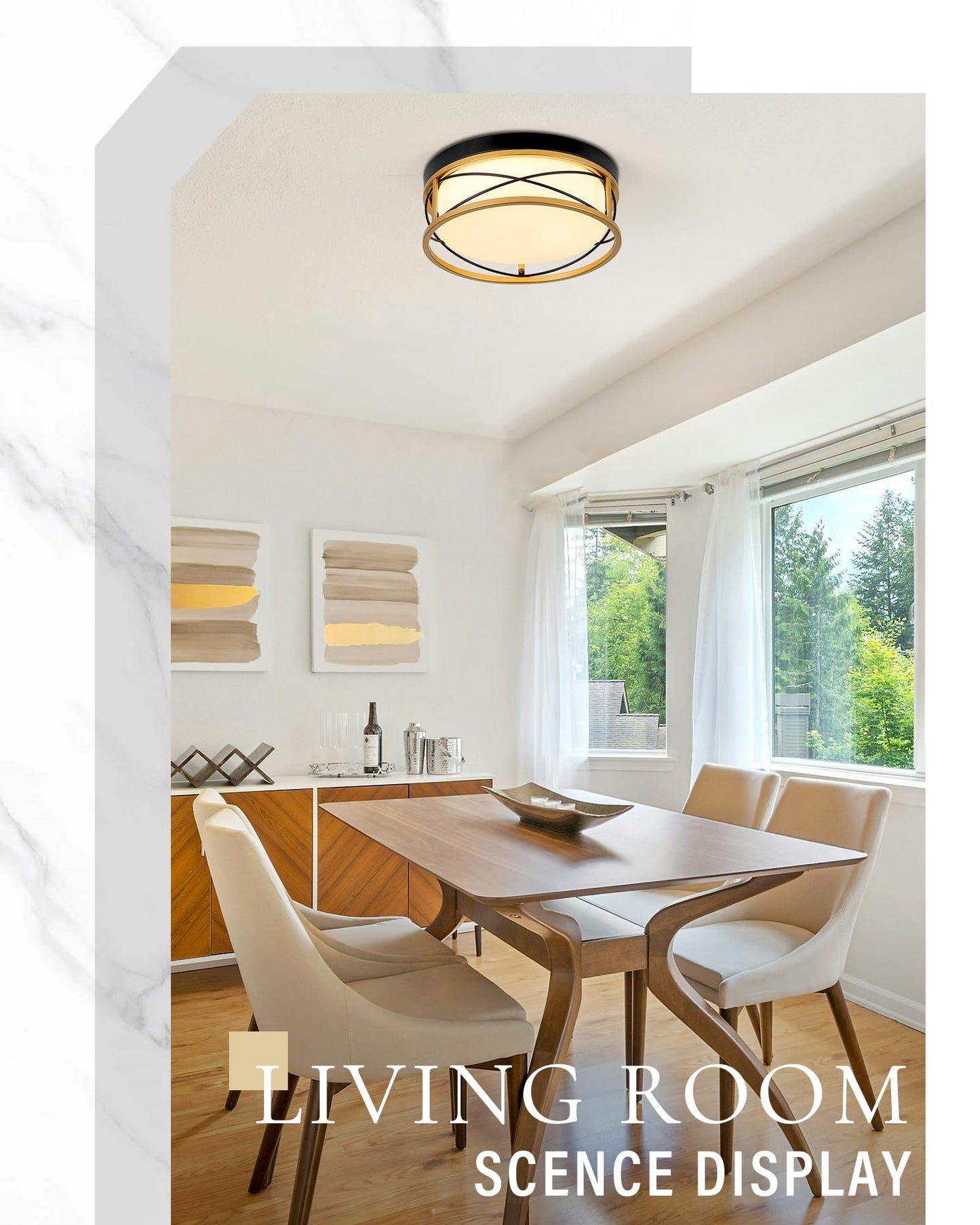 Flush Mount LED Ceiling Light by HANASS