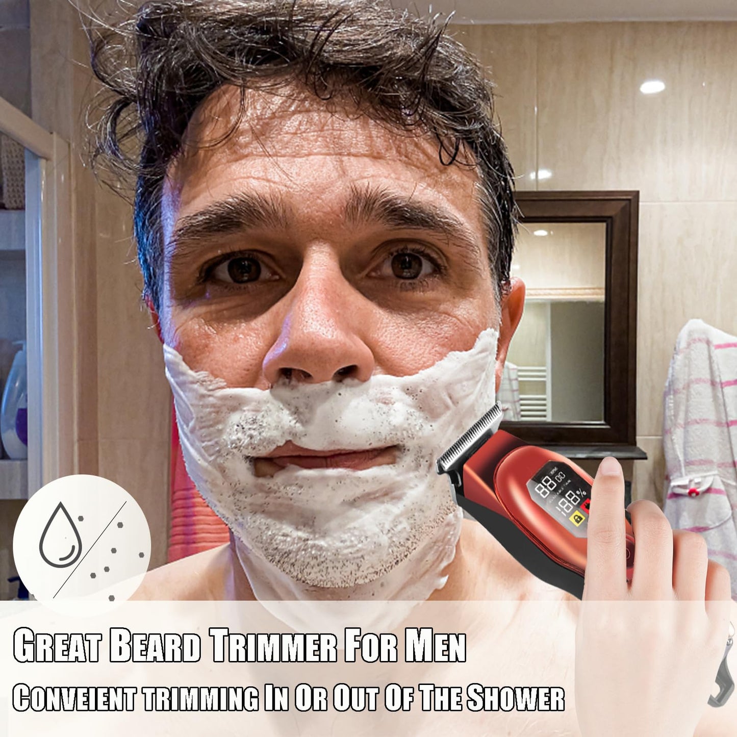 GASLIKE Cordless Hair and Beard Trimmer Kit