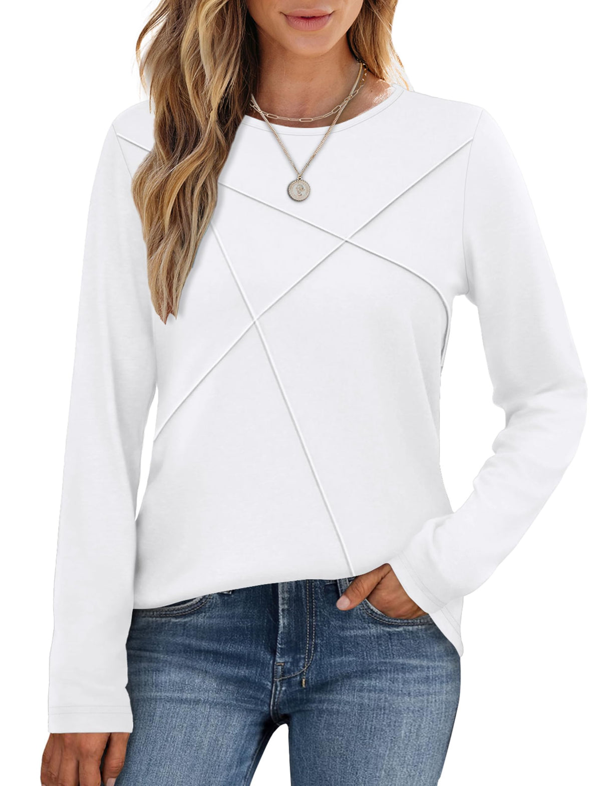 Long Sleeve Business Casual Blouse Top