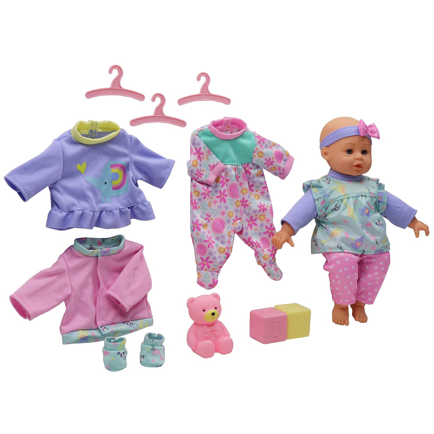 14" Lifelike Soft Doll with Accessories for Kids