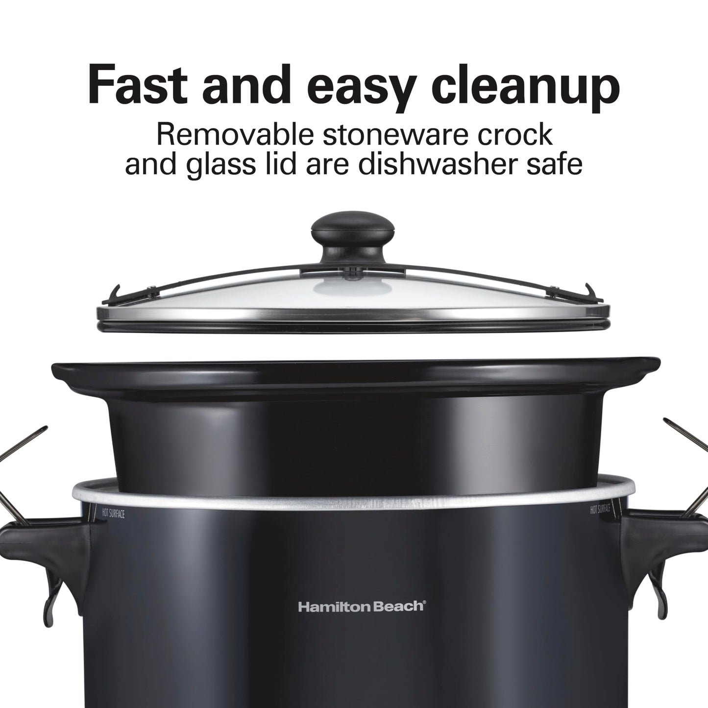 Hamilton Beach 10 Quart Slow Cooker with Lid Lock