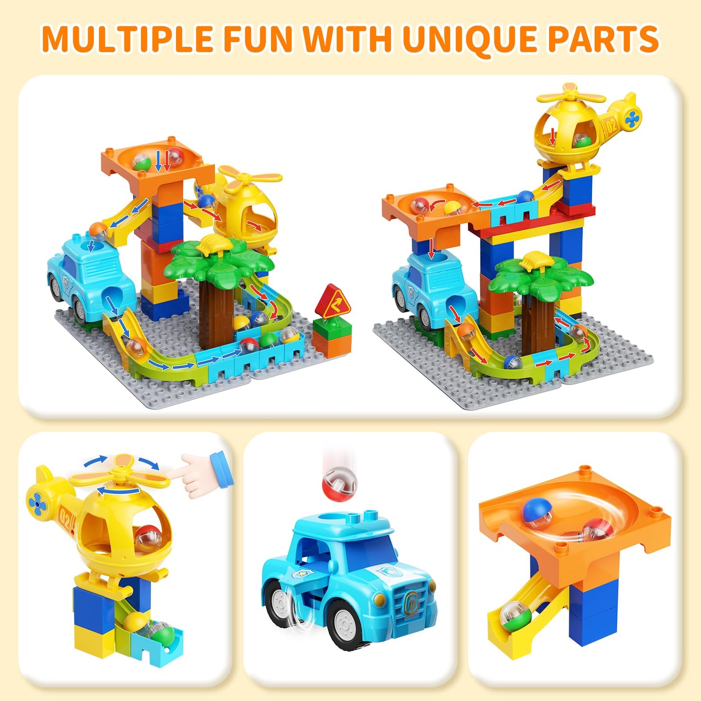 Educational Marble Run Toys for Kids 4-8