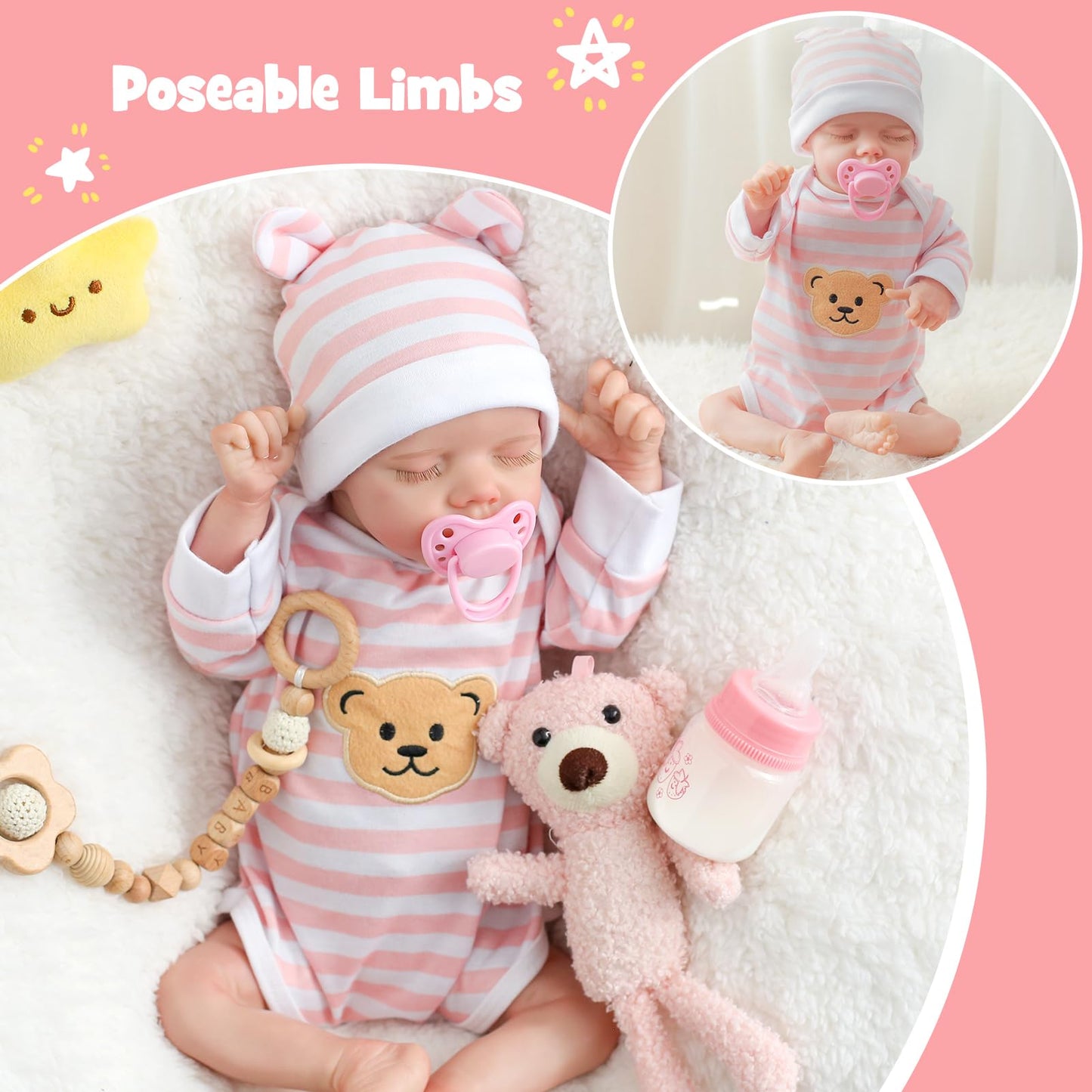 18 Inch Lifelike Reborn Baby Doll for Kids