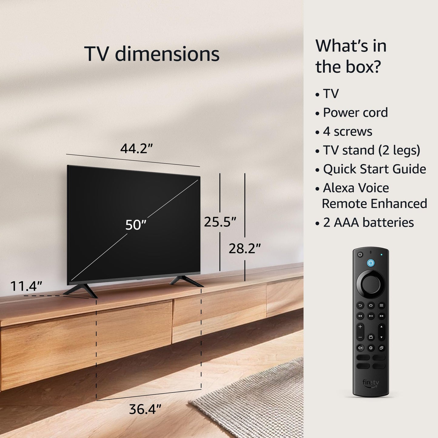50" Amazon Fire TV 4-Series 4K Smart TV