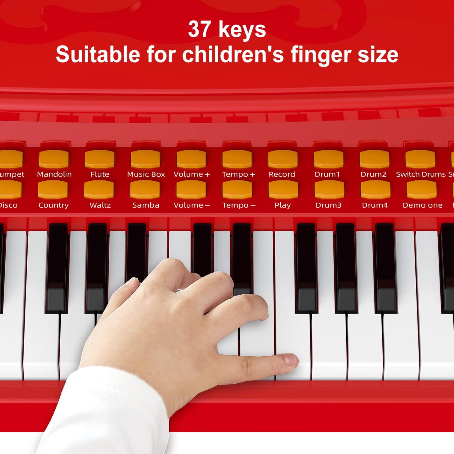 Kids Toy Piano Keyboard - 37 Keys Musical Gift