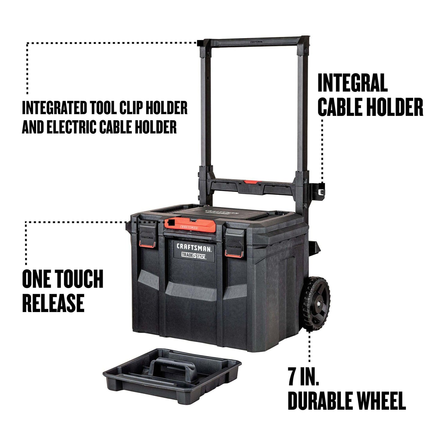 CRAFTSMAN 22.5 Inch Tool Box with Wheels