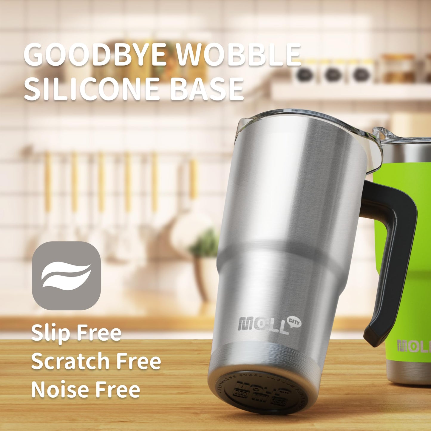 16 oz Insulated Stainless Steel Tumbler with Handle