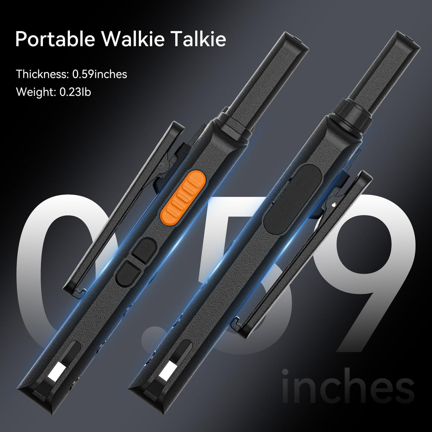 6 Pack Retevis Walkie Talkie with Earpiece And Multi-Unit Charger