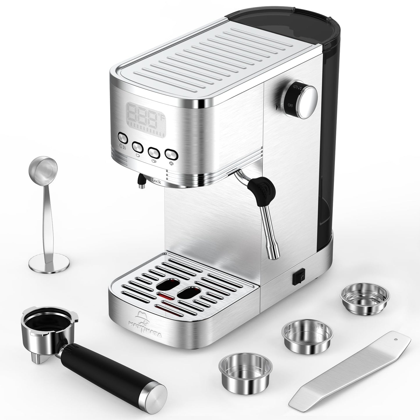 Espresso Machine with Milk Frother and Hot Water