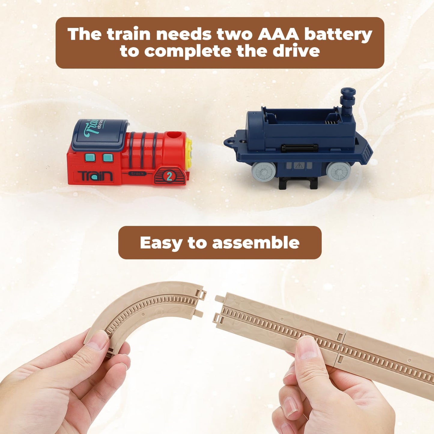 Electric Train Set for Toddlers with Sound