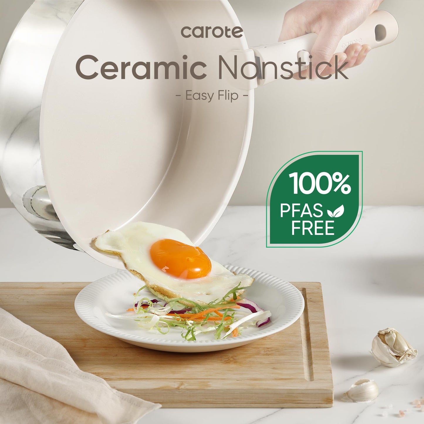14-Piece CAROTE Non-Stick Cookware Set with Handles