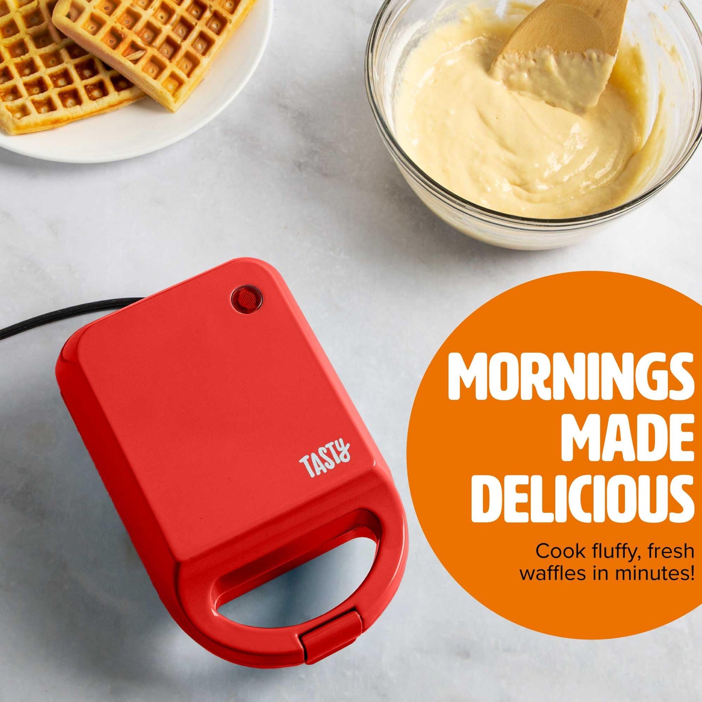 Tasty Mini Nonstick Waffle Maker for Quick Treats
