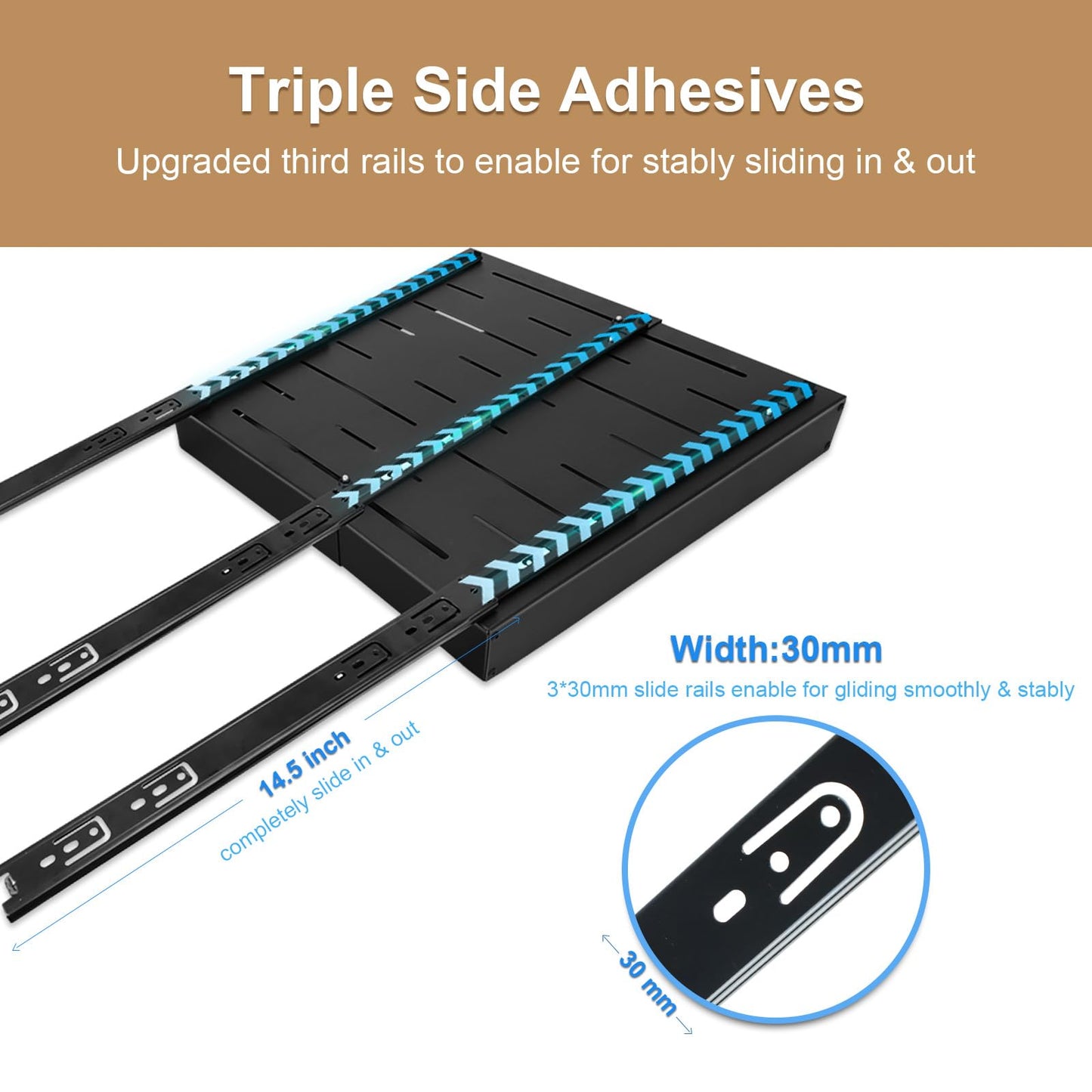 Expandable Pull Out Drawer Organizer 2-Pack