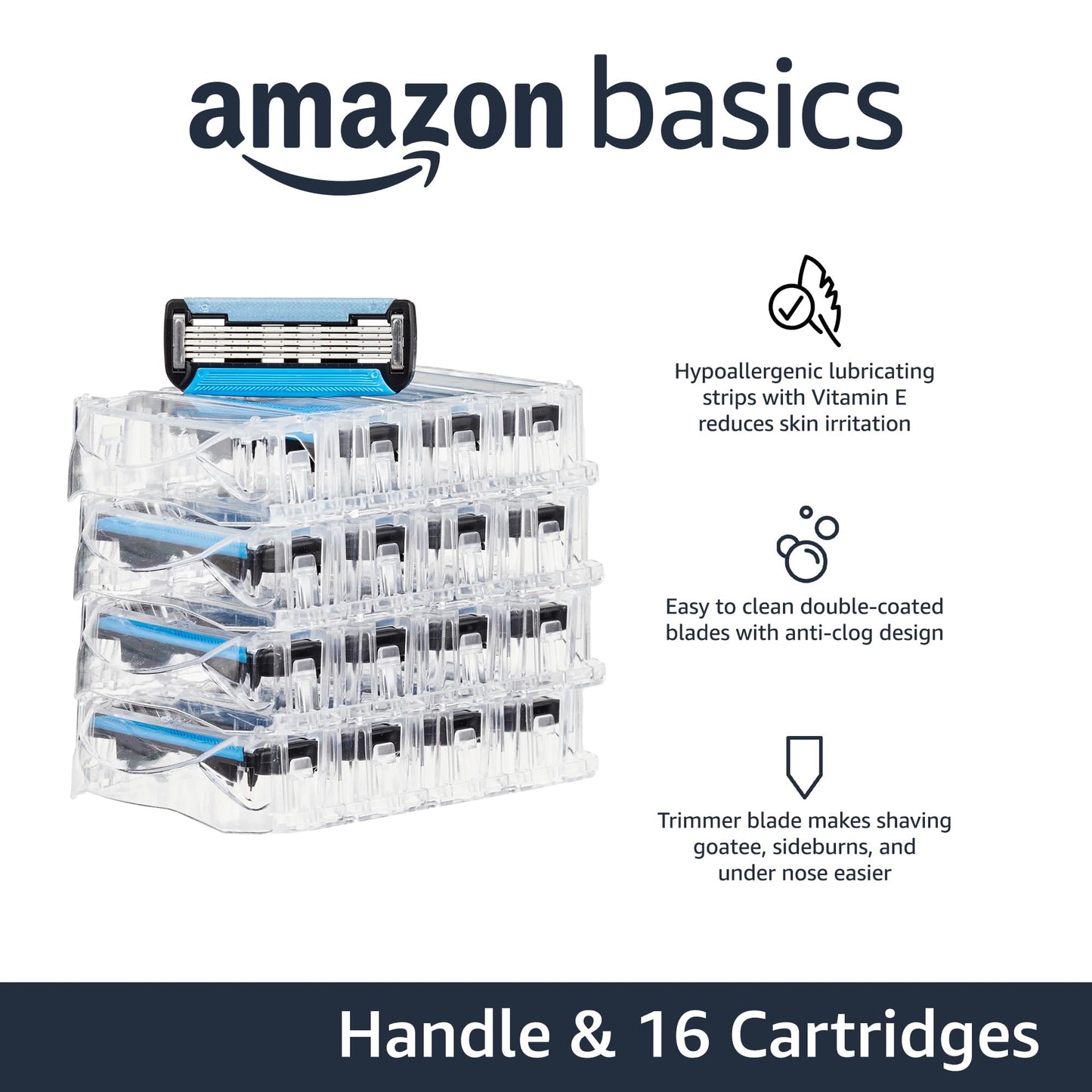 17-Piece Amazon Basics Men's Razor Set