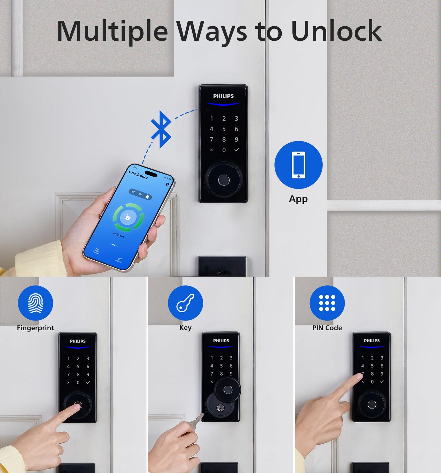Philips Smart Fingerprint Door Lock with App Control