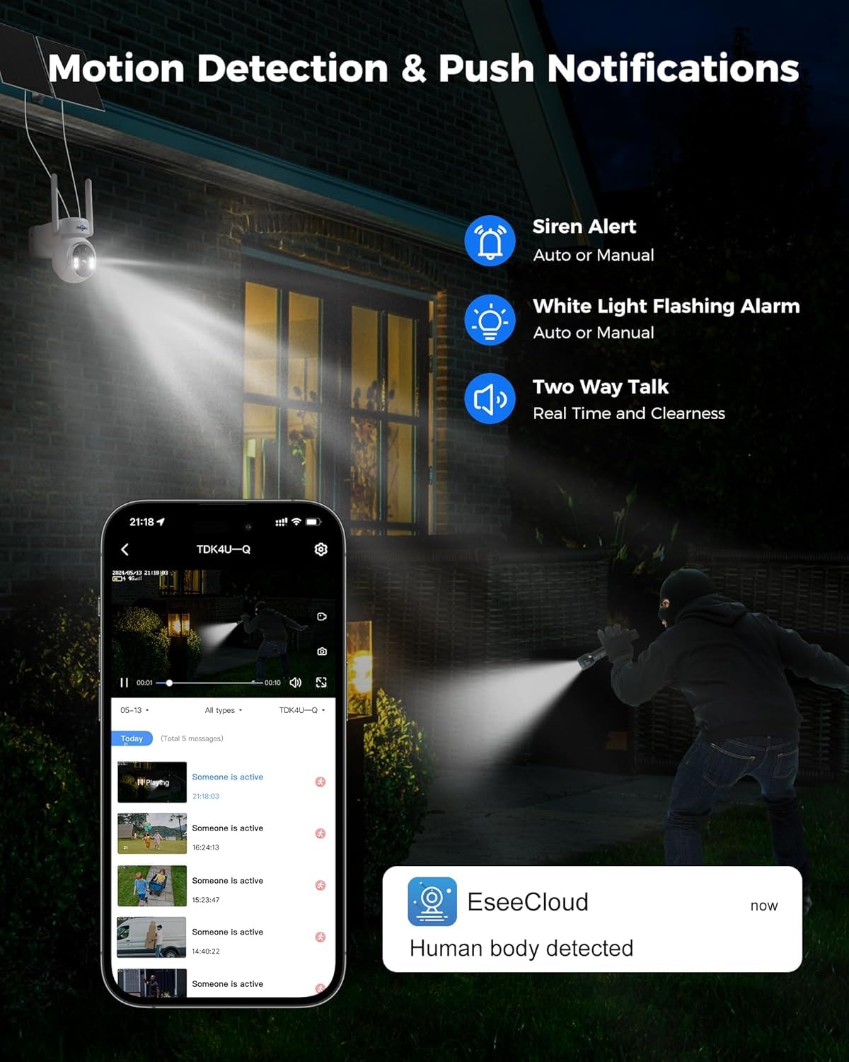 4G Solar Security Camera by Hiseeu