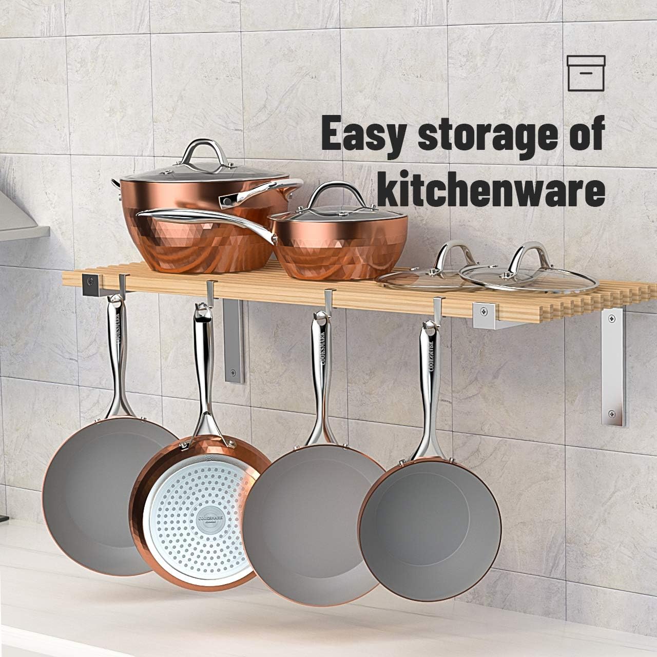 COOKSMARK 10-Piece Nonstick Ceramic Cookware Set