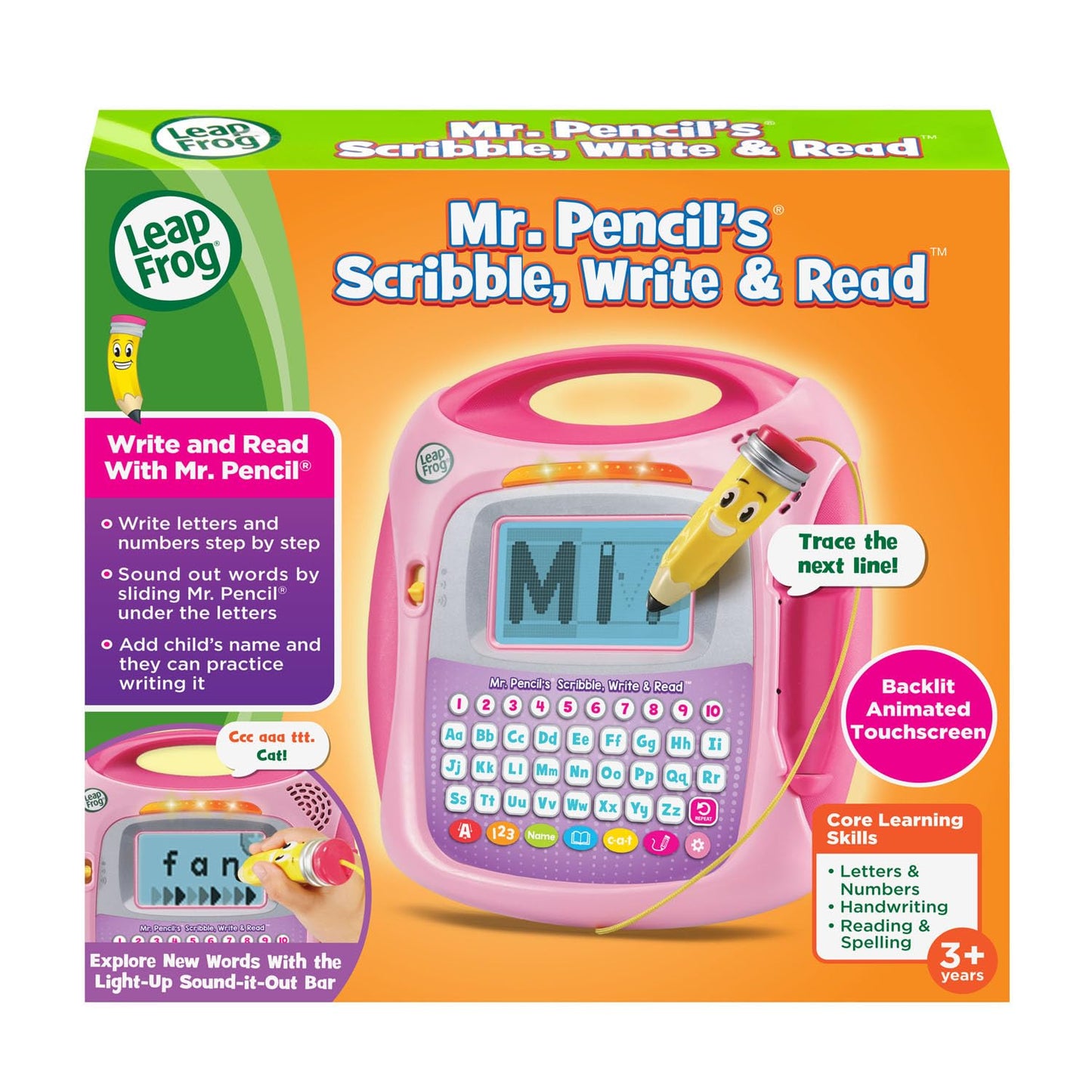 LeapFrog Mr Pencil Scribble, Write and Read Toy