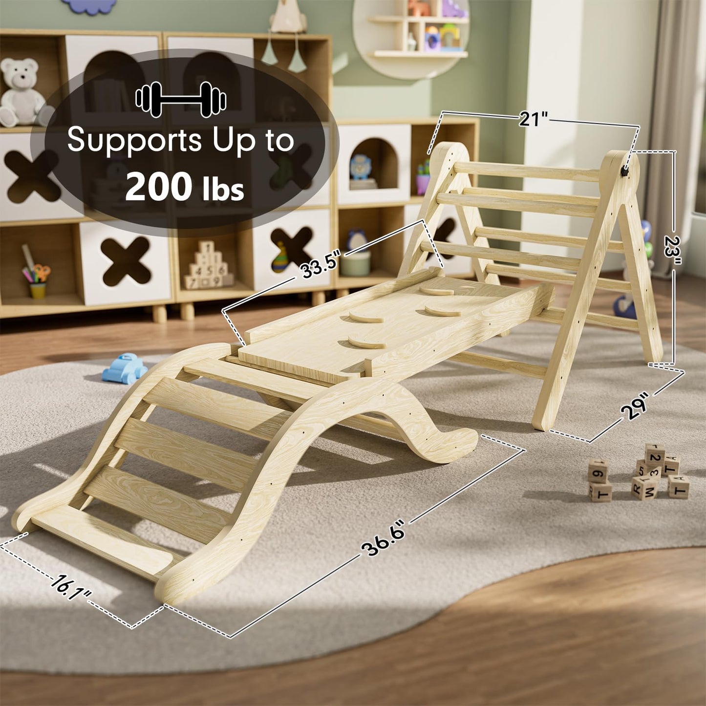 5-in-1 Toddler Climbing Triangle Set