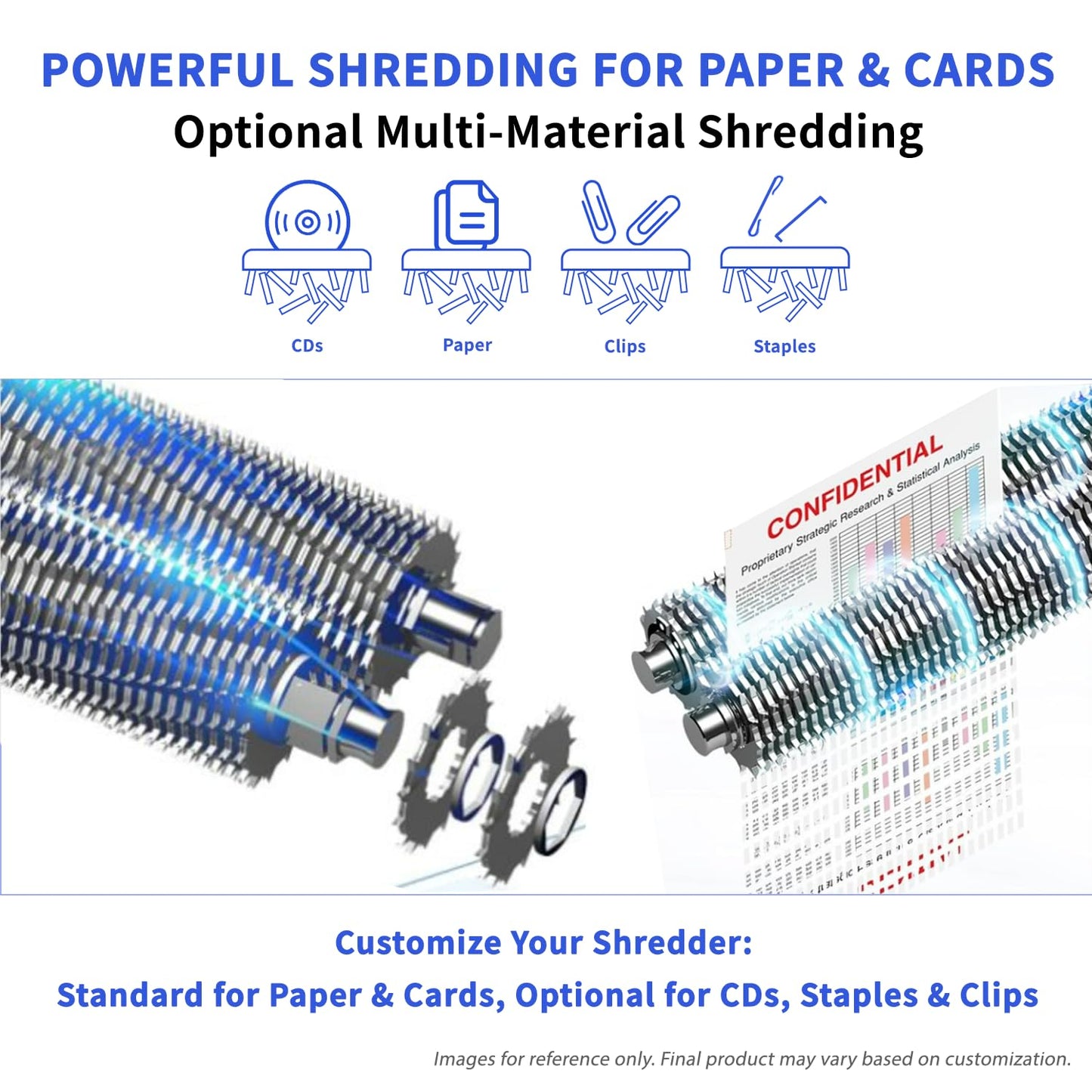 Bonsaii 110-Sheet Professional Paper Shredder