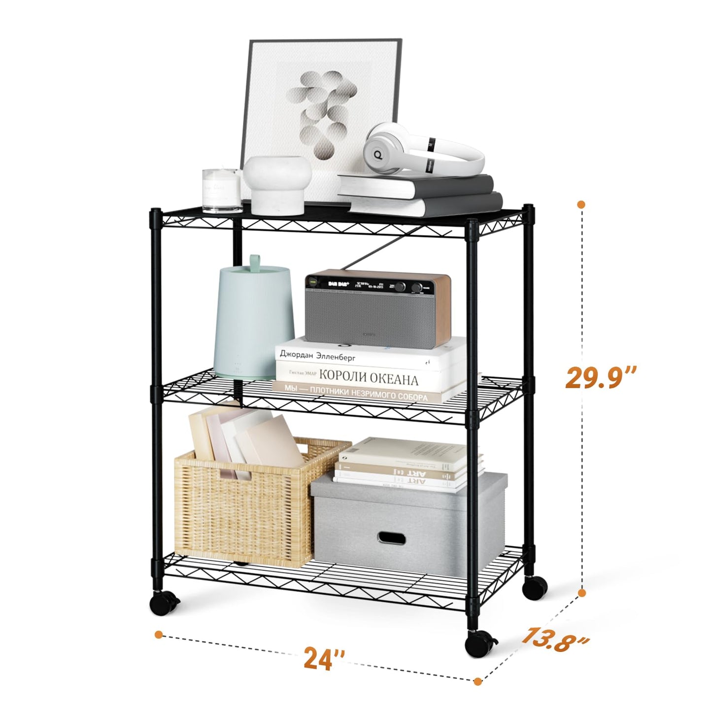3-Tier Heavy Duty Storage Shelves by HealSmart