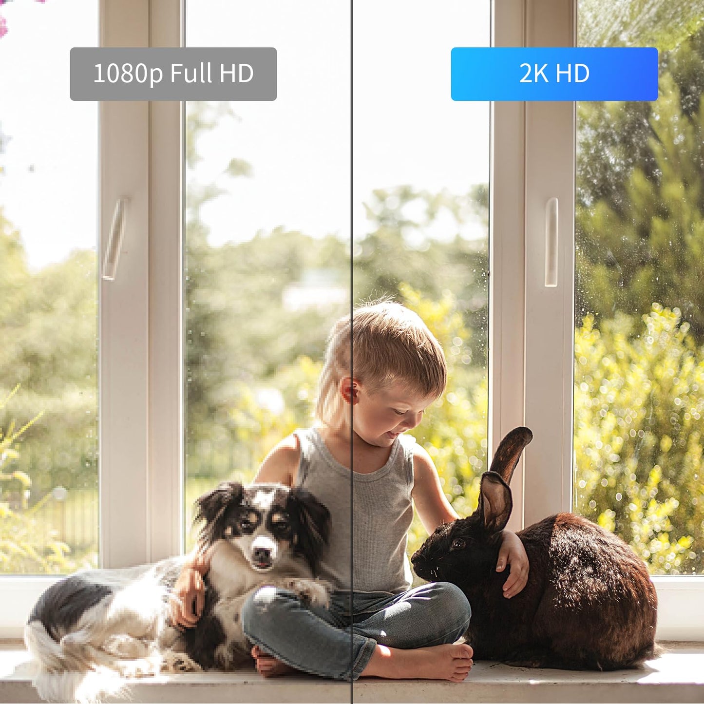 2K HD Pan/Tilt Indoor Security Camera with Audio