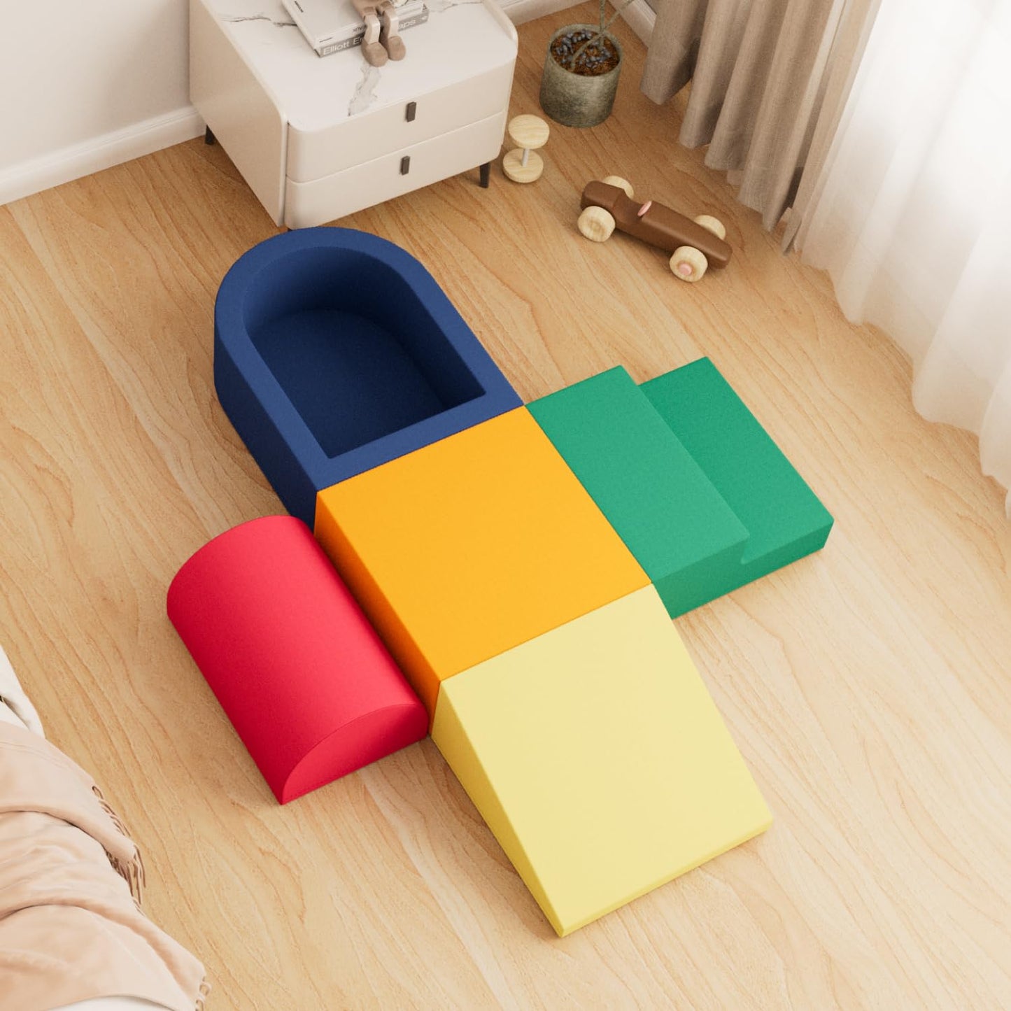 5-Piece Foam Climbing Blocks for Toddlers