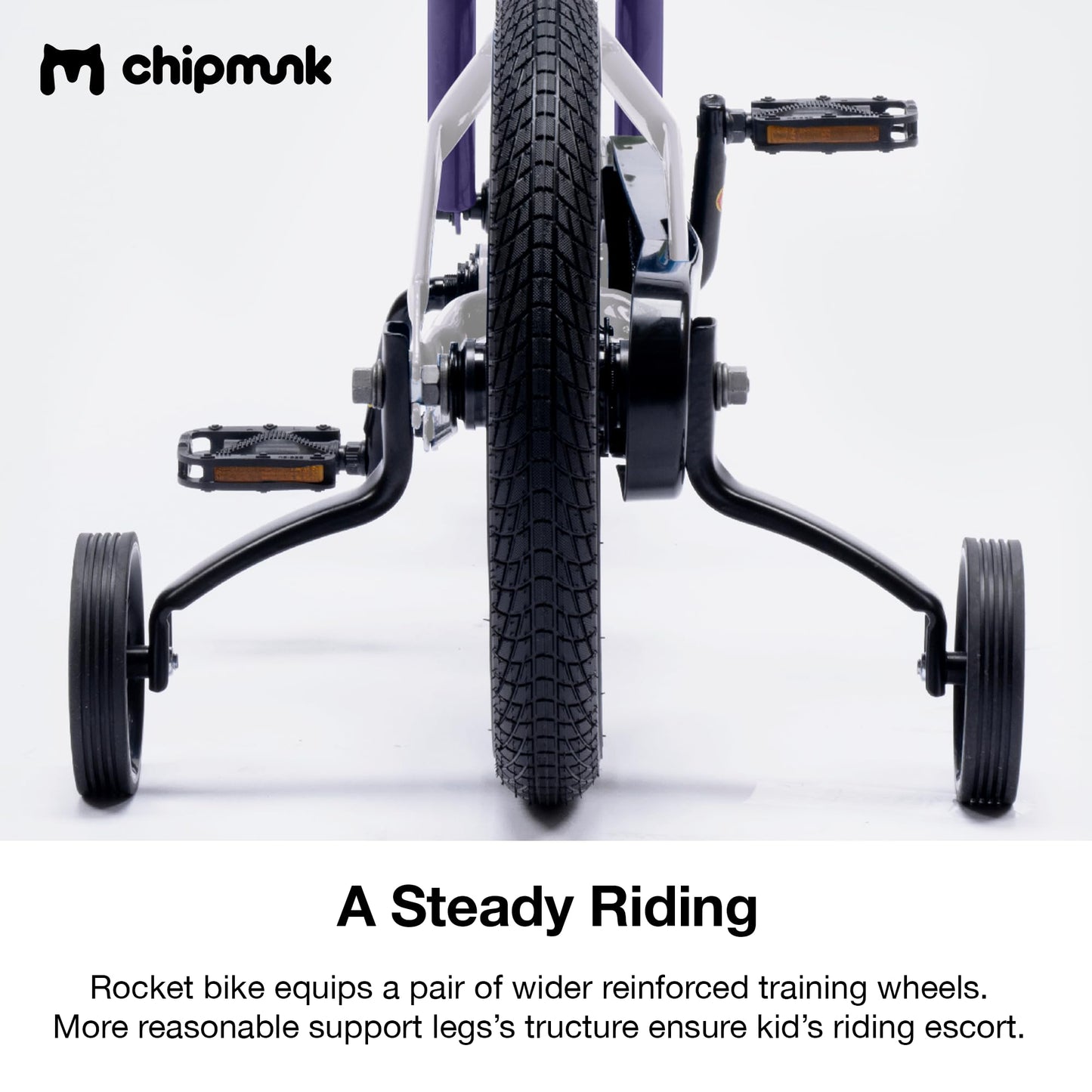 Chipmunk Kids Bike for Ages 3-11, 12-18 Inch