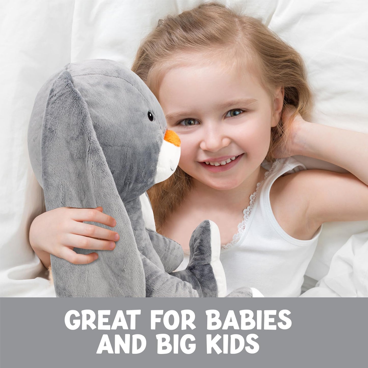 MARYSUN 20-Inch Plush Stuffed Bunny Toy
